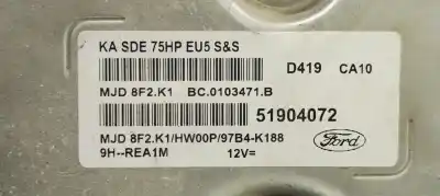 Second-hand car spare part ecu engine control for ford ka (ccu) ford ka oem iam references 51904072  