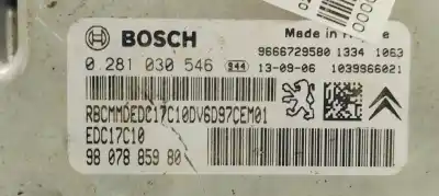 Peça sobressalente para automóvel em segunda mão centralina de motor uce por peugeot 208 1.6 16v hdi fap referências oem iam 0281030546  