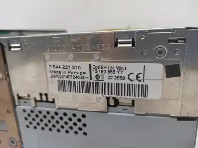 Автозапчастина б/у аудіо система / радіо cd для opel astra h gtc (a04) 1.7 cdti (l08) посилання на oem iam 7644221310  