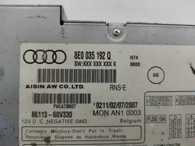 Second-hand car spare part audio system / radio cd for audi a4 b7 (8ec) 1.9 tdi oem iam references   