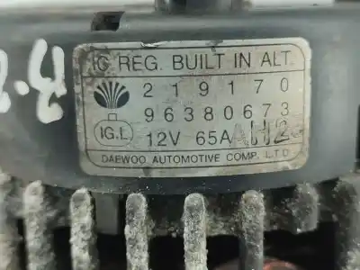Peça sobressalente para automóvel em segunda mão alternador por daewoo matiz (m100, m150) 0.8 referências oem iam 96380673  