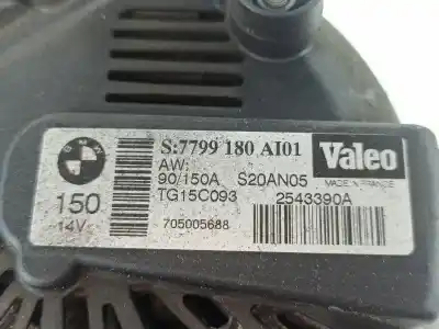 Pezzo di ricambio per auto di seconda mano alternatore per bmw 1 (e87) 118 d riferimenti oem iam 2543390a  