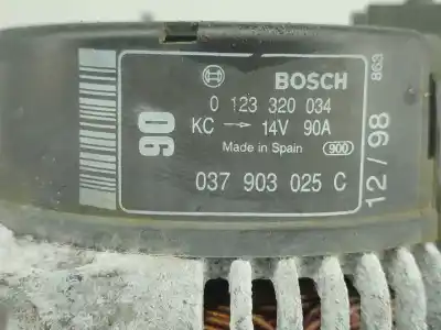 Second-hand car spare part alternator for audi a3 (8l1) 1.6 oem iam references 0123320904  
