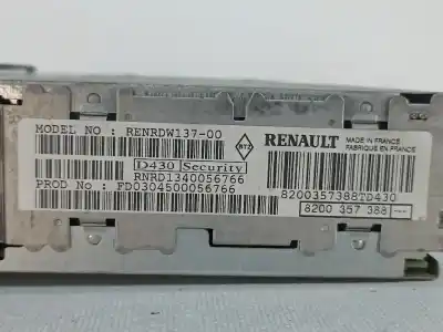 Автозапчасти б/у аудиосистема / радио cd за renault modus / grand modus (f/jp0_) 1.2 (jp0c jp0k fp0c fp0k fp0p jp0p jp0t) ссылки oem iam 8200357388  