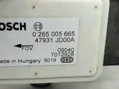 Second-hand car spare part yaw rate sensor for nissan qashqai / qashqai +2 i (j10, nj10, jj10e) 2.0 oem iam references 0265005665   Second-hand car spare part yaw rate sensor for nissan qashqai / qashqai +2 i (j10, nj10, jj10e) 2.0 oem iam references 0265005665