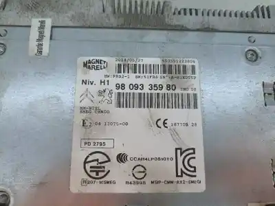 Second-hand car spare part audio system / radio cd for citroen c4 cactus van (0b_, 0p_) bluehdi 100 oem iam references 9809335980  