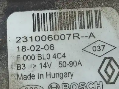 Автозапчастина б/у генератор для renault twingo iii (bcm_) 1.0 sce 70 посилання на oem iam 231006007ra  