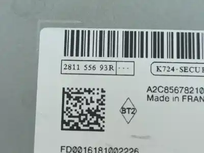 Автозапчасти б/у аудиосистема / радио cd за renault twingo iii (bcm_) 0.9 tce 90 ссылки oem iam 281155693r  