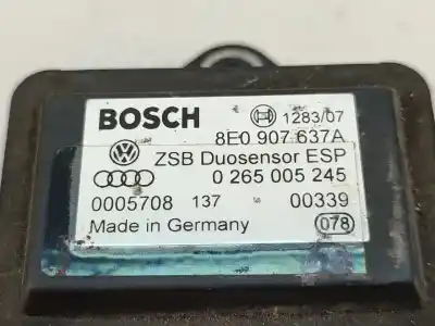 Автозапчасти б/у блок управления esp за audi a4 b6 (8e2) 1.9 tdi ссылки oem iam 8e0907637a  