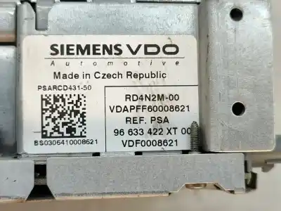 Pezzo di ricambio per auto di seconda mano impianto audio / radio cd per peugeot 207/207+ (wa_, wc_) 1.4 hdi riferimenti oem iam 96633422  