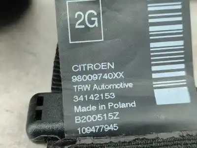Автозапчасти б/у задний левый ремень безопасности за citroen c4 cactus van (0b_, 0p_) bluehdi 100 ссылки oem iam 98009740xx  