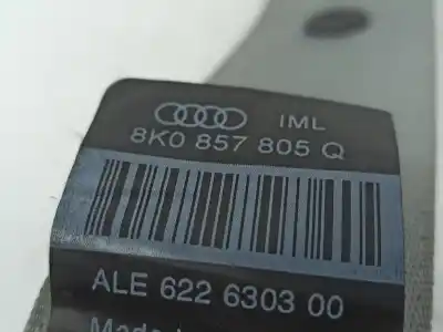 Second-hand car spare part rear left seat belt for audi a4 b8 avant (8k5) 2.0 tdi oem iam references 8k0857805q  