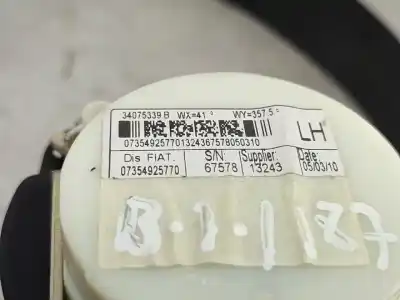 Tweedehands auto-onderdeel veiligheidsriem links achter voor fiat 500 (312_) 1.2 (312axa1a) oem iam-referenties 34075339b  