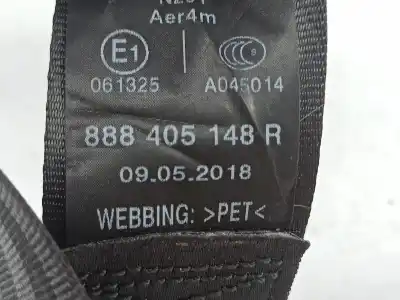 Автозапчастина б/у задній лівий ремін безпеки для renault captur i (j5_, h5_) blue dci 95 посилання на oem iam 888405148r  