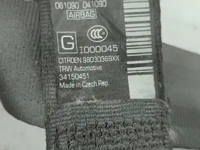 Автозапчасти б/у передний левый ремень безопасности за citroen ds3 1.6 blue-hdi fap ссылки oem iam 34157699a  