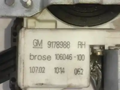 Second-hand car spare part passenger side right window regulator for opel vectra c (z02) 2.0 dti 16v (f69) oem iam references 6pinos  