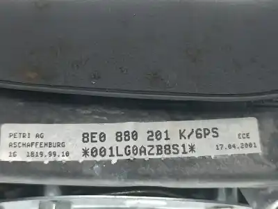 Автозапчастина б/у передня ліва подушка безопасности для audi a4 b6 (8e2) 2.5 tdi посилання на oem iam 8e0880201  