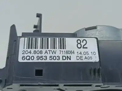 Автозапчастина б/у управління світлом для skoda fabia ii hatchback (542, 5j) 1.6 tdi gasóleo 2010 5p посилання на oem iam 6q0953503dn  