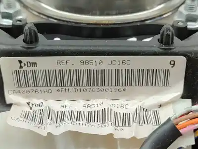 Автозапчасти б/у передняя левая подушка безопасности за nissan qashqai / qashqai +2 i (j10, nj10, jj10e) 1.5 dci ссылки oem iam 98510jd16c   Автозапчасти б/у передняя левая подушка безопасности за nissan qashqai / qashqai +2 i (j10, nj10, jj10e) 1.5 dci ссылки oem iam 98510jd16c