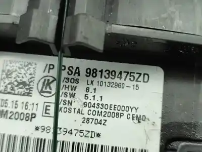 Автозапчастина б/у управління світлом для citroen c4 cactus van (0b_, 0p_) bluehdi 100 посилання на oem iam 98139475zd  