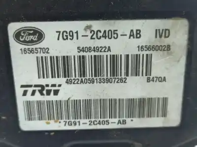 Second-hand car spare part abs for ford s-max (wa6) 2.0 tdci oem iam references 7g912c405ab  