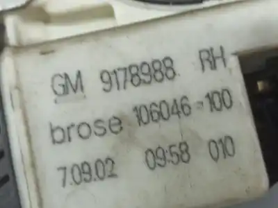 Автозапчасти б/у регулятор стекла переднего правого за opel vectra c gts (z02) 1.8 16v (f68) ссылки oem iam 9178986 // 9178988  