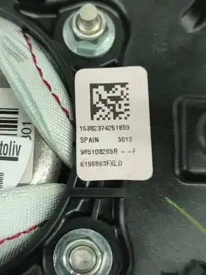 Автозапчастина б/у передня ліва подушка безопасности для renault captur i (j5_, h5_) 1.5 dci 90 посилання на oem iam 6198863fxl0  