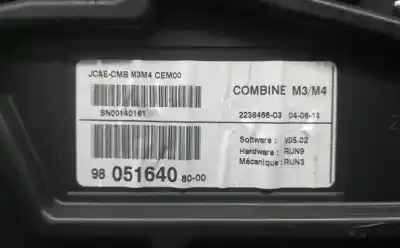 Second-hand car spare part dashboard for citroen c-elysee (dd_) 1.6 hdi 92 oem iam references 9805164080  