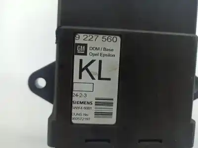 Автозапчасти б/у блок управления двигателем за opel vectra c gts (z02) 2.2 16v (f68) ссылки oem iam 9227560  