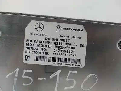Second-hand car spare part electronic module for mercedes-benz c-class t-model (s203) c 220 cdi (203.208) oem iam references 2118702726  