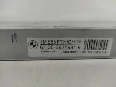 Second-hand car spare part ecu engine control for bmw 7 (e65, e66, e67) 745 i. li oem iam references 613569219819  