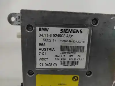 Pezzo di ricambio per auto di seconda mano centralina motore per bmw 7 (e65, e66, e67) 745 i. li riferimenti oem iam 84116924902  