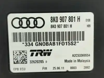 Second-hand car spare part ecu engine control for audi a4 b8 (8k2) 2.0 tdi oem iam references 8k0907801h  
