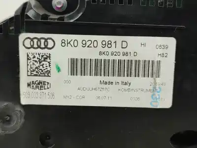 Автозапчастина б/у панель інструментів для audi a4 b8 (8k2) 2.0 tdi посилання на oem iam   