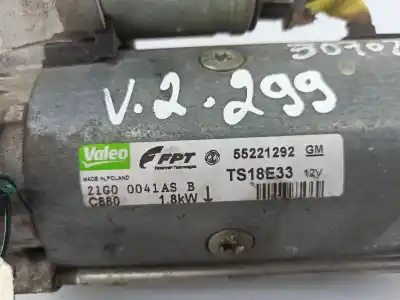 Peça sobressalente para automóvel em segunda mão motor de arranque por opel corsa d (s07) 1.3 cdti (l08 l68) referências oem iam 55221292  