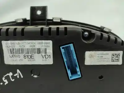 Автозапчасти б/у приборная доска за skoda fabia i hatchback (6y2) 1.2 gasolina 2004 5p ссылки oem iam 5j0920810e  