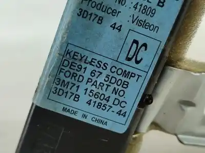 Peça sobressalente para automóvel em segunda mão centralina de motor uce por mazda 2 (dy) 1.2 referências oem iam 3m7115604dc  