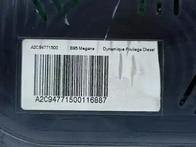 Peça sobressalente para automóvel em segunda mão quadrante por renault megane iii (bz0_) 1.5 dci (bz1g. bz1w. bz0r) gasóleo 2009 5p referências oem iam a2c54771500  