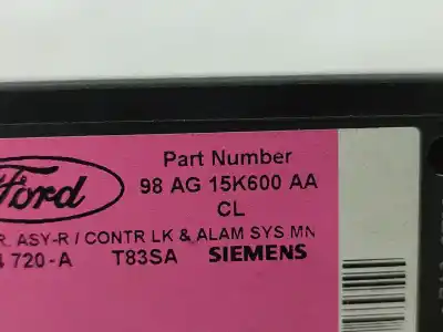Автозапчасти б/у блок управления двигателем за ford focus i (daw, dbw) 1.4 16v ссылки oem iam 98ag15k600aa   Автозапчасти б/у блок управления двигателем за ford focus i (daw, dbw) 1.4 16v ссылки oem iam 98ag15k600aa