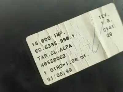 Peça sobressalente para automóvel em segunda mão quadrante por fiat marea weekend (185_) 1.2 16v referências oem iam 6063359901  