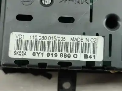 Автозапчастина б/у панель інструментів для skoda fabia i hatchback (6y2) 1.4 16v gasolina 2022 5p посилання на oem iam 6y1919880c  