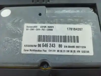 Second-hand car spare part dashboard for citroen c4 picasso i monospace (ud_) 2.0 hdi 138 oem iam references 9664692080  