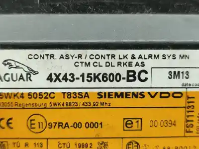 Автозапчастина б/у ебу контролер двигуна для jaguar x-type i (x400) 2.0 d посилання на oem iam 4x4315k600bc  