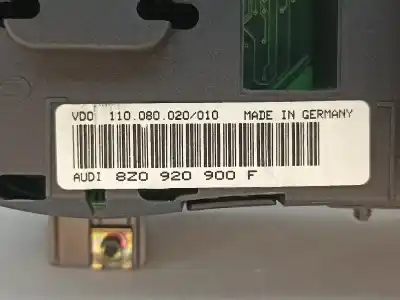 Peça sobressalente para automóvel em segunda mão quadrante por audi a2 (8z0) 1.4 tdi referências oem iam 8z0920900f  
