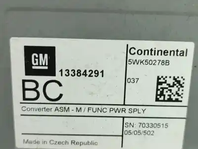 Peça sobressalente para automóvel em segunda mão centralina de motor uce por opel corsa e x15 1.3 cdti 08. 68 referências oem iam 5wk50278b  