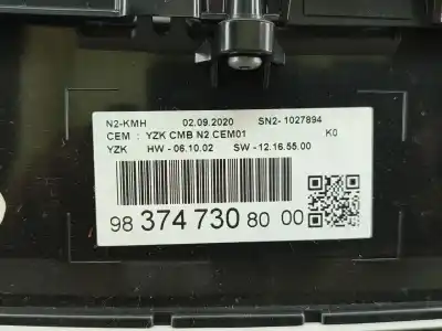 Автозапчасти б/у приборная доска за citroen jumpy iii furgoneta (v_) 1.5 bluehdi 120 ссылки oem iam 9837473080  