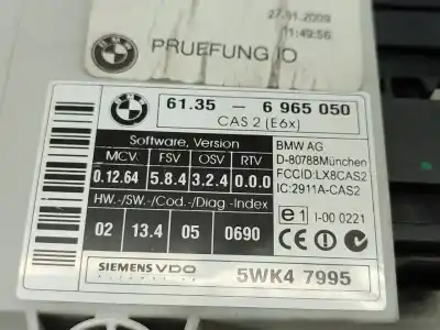 Second-hand car spare part ecu engine control for bmw 5 (e60) 525 d oem iam references 61356965050  