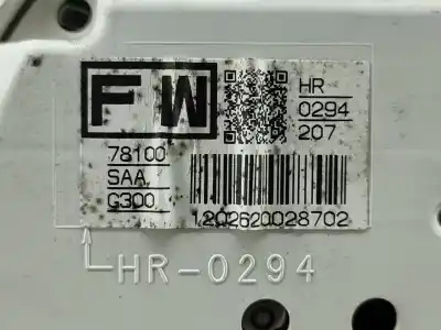Автозапчастина б/у панель інструментів для honda jazz ii (gd_, ge3, ge2) 1.2 i-dsi (gd5 ge2) посилання на oem iam 78100saag300  