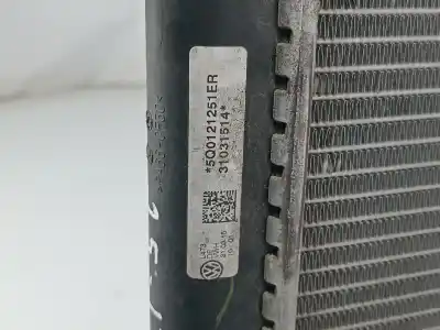 Автозапчастина б/у водяний радіатор для skoda octavia iii break (5e5) 1528 ak gasóleo 2015 5p посилання на oem iam 5q0121251er  