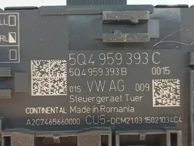 Автозапчасти б/у блок управления двигателем за skoda octavia iii break (5e5) 1528 ak gasóleo 2015 5p ссылки oem iam 5q4959393c  